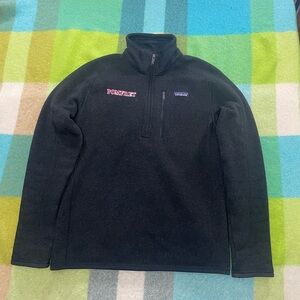 Patagonia Better Sweater Black Quarter Zip Fleece Pullover